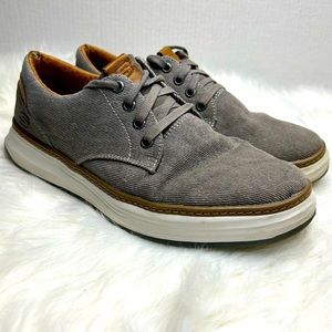 Skechers Men's Moreno Ederson casual Sneakers gray size 9.5 lace up